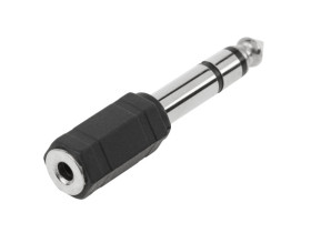 Przejście JACK wtyk 6.3mm - gniazdo 3.5mm stereo