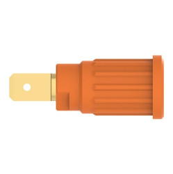 Złącze bananowe Żeński Wypustka Pomarańczowy 32A Schutzinger rozmiar 4 mm