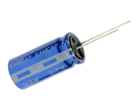 Kondensator; podtrzymania napięcia; elektrolityczny; 30F; 2,7V; HP-2R7-J306UYLR; 20%; fi 16x35mm; 7,5mm; przewlekany (THT); -40.