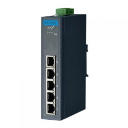 Przemysłowy switch z portami PoE - 1 port gigabitowy (RJ-45), 4 porty FE PoE/PoE+, zasilanie 24-48VDC EKI-2705E-1GPI-A