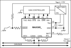 ±80V Fault-Protected/Tolerant CAN Transceiver