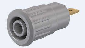 Gniazdo bananowe Żeński Wciskana typ Gniazdo bananowe Szary 24A Staubli rozmiar 4 mm