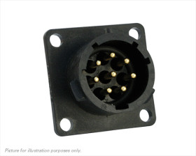 Złącze wielostykowe przemysłowe 8-pinowe Montaż na kołnierzu Wtyczka Souriau Sunbank by Eaton