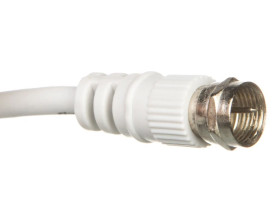 Przewód antenowy satelitarny F 5m biały 11725