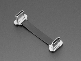 Adafruit Slim Right Angle USB C to USB C Cable - 40mm