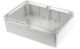 PC enclosure, (L x W x H) 300 x 200 x 90 mm, light gray (RAL 7035), IP68, 1554X2GYCL