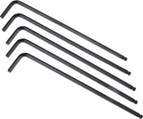 Zestaw kluczy imbusowych Jednostki metryczne RS PRO L 5 szt.