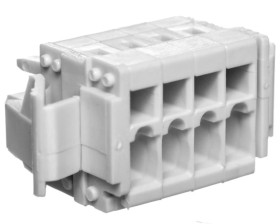 Gniazdo MCS-MINI Classic 4-biegunowe jasnoszare raster 3,5mm 734-104/037-000 /100szt./