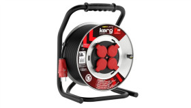 Przedł.Bębnowy Kerg 3G1.5 50M Czarny H05rrf Standard Guma Epr