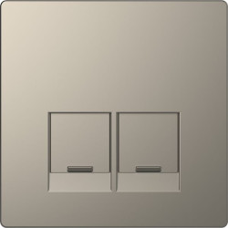 Enjo simple RJ45x2 nickel