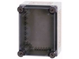 Obudowa hermetyczna natynkowa 187x250x175 mm z wytłoczeniem wstępnym drzwi transparentne IP65 CI23E-150 021943 EATON