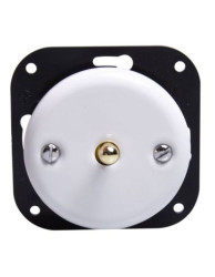 CERAMICZNY WŁĄCZNIK PODTYNKOWY JEDNOTOROWY SCHODOWY DŹWIGNIOWY BIAŁY CWPT1SCHDW