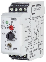 Przełącznik progowy 24, 24 V/AC, V/DC (max) 1 zestyk przełączny Metz Connect 110666 1 szt.