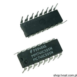 74HC595N 8Bit Shift Register Latches DIP16 FAIRCHILD BULK