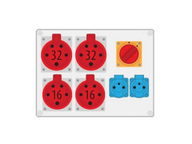 Rozdzielnica budowlana RB gniazda 2x32A/5 2x16A/5 2x250V IP44 R-BOX 300 B.18.3180W PAWBOL