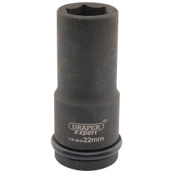 Draper Expert 05054 Expert 22mm 3/4&quot; Sq. Dr. Hi-Torq&#xAE; 6 Point Deep Impact Socket