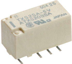 Relay, 2 Form C (NO/NC), 24 V (DC), 8.229 kΩ, 1 A, 110 V (DC), monostable, TXS2SA24J
