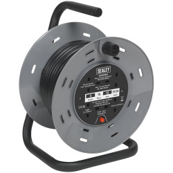 Sealey BCR153T Cable Reel 15m 4 x 230V Thermal Trip