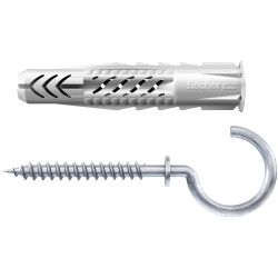 Fischer 094619 Universal Dowel Nylon 35mm Set includes angular hooks