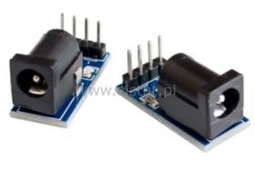 Gniazdo DC pin 2,1/ 5,5mm na płytce