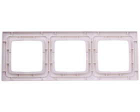 KARO Ramka potrójna ecru perłowy R-3S/42