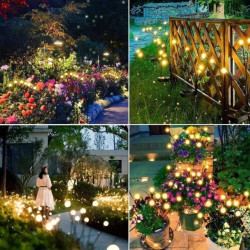 Lampa Solarna Ogrodowa LED TULIO Wbijana Dekoracyjna Dmuchawiec Kuleczki RGB LUMILED