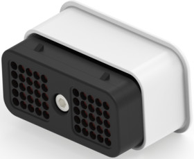 Socket, 50 pole, straight, 5 rows, black, DRC26-50S06