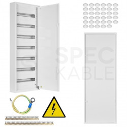 Rozdzielnica natynkowa metalowa 7x18 modułów IP30 (400V AC) 1205x436x130mm drzwi pełne KOLE SYSTEMS
