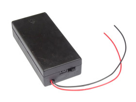 Koszyk baterii 18650 x2 z pokrywą i przełącznikiem