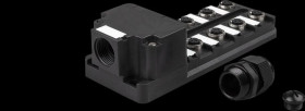 VK000009, rozdzielacz, 8x M12 5pin, PBT, M20 x 1,5