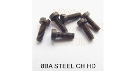 8BA x 1/4&quot; steel cheese head screw (pack of 25)