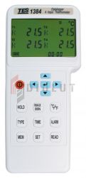 TES1384 Termometr logger 4 kanałowy kl. 0,05% USB