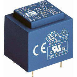 Block VB 2,3/2/9 - PCB Mount Transformer 2.3VA 2x9V 2 x 255mA