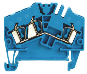 Blok zacisków przelotowych Weidmuller poziomy: Pojedynczy 26 → 12AWGZacisk Z raster: 5.1mm 24A 800 V