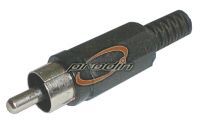 CINCH WTYK NA KABEL CZARNY