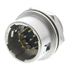 Złącze wielostykowe przemysłowe 12-pinowe Miniaturowe, panelowe Gniazdo Hirose