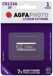 Bateria do aparatu CR-123A AgfaPhoto 120-802633 1300 mAh 3 V 1 szt.