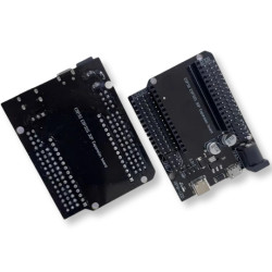 Adapter for ESP32 30-pin with USB-C microUSB DC connectors for prototyping