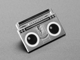 Adafruit Boomy the BoomBox - Limited Edition Enamel Pin