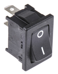 Przełącznik kołyskowy Wł.-wył. Nie 10 A SPST Czarny IP40 Marquardt
