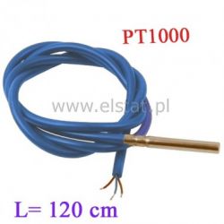 Czujnik temp. PT1000 6x50mm -30 do 500 ( 1,2m) 3P
