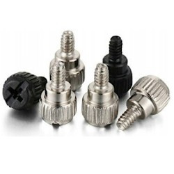 4x Śruba obudowy ręcznie zakręcana czarna M3.5 5mm