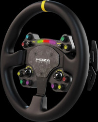 RS25 MOZA RS V2 steering wheel, round, leather (33 cm)