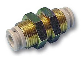 Złączka pneumatyczna Wciskane 4 mm Wciskane 4 mm SMC Adapter grodziowy do rur