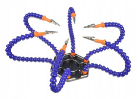 6-Arm Large Helping Hands Set with Crocodile Clips & Stand