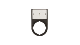 Tabliczka Opisowa I-0-Ii 50X30mm Czarna Prostokątna M22s-St-X93 216486