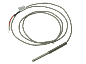 Czujnik; temperatury; 1-CTP001-PT100-5-50-WS-1,5; z obudową; rezystancyjny; cylindryczny metalowy; PT100; z przewodem 1,5mb; fi