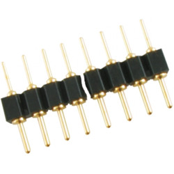 IC plug-in adapter strip, 32 pole, pitch 2.54 mm, brass, tin-plated, 034-1-032-D-M3T-XS0