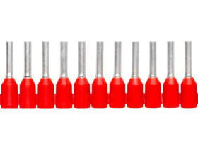 Tulejka kablowa izolacyjna 1mm2AI 1,0-8 RD-S tulejki o długości 8mm, kolor czerwony 1212523 /1000szt./