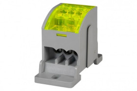 Blok rozdzielczy LKN 80A (3x16 - 4x6) Al/Cu- żółty